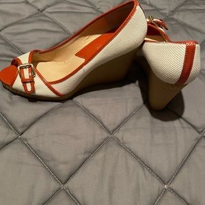 Michael Kors Peep Toe Wedge